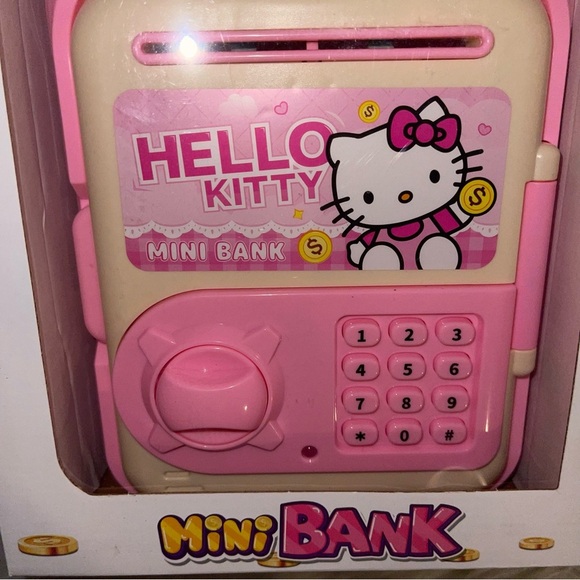 Hello Kitty Smart Lock Password Safe Mini Bank Money Box Piggy Bank New In Box - Picture 1 of 13